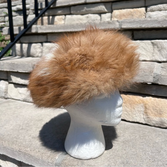 Hand Crafted Accessories - Vintage Fur custom made hair top hat head cover headwear piece
